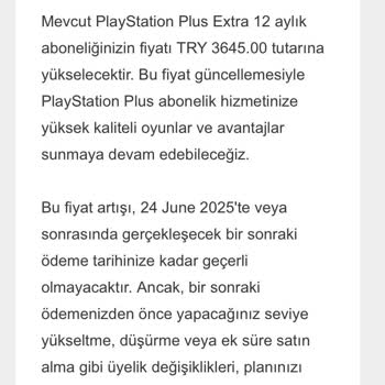 Ps Plus Abonelik Fiyat Artışı Ve Yanıltıcı Bilgilendirme Nedeniyle Mağduriyet
