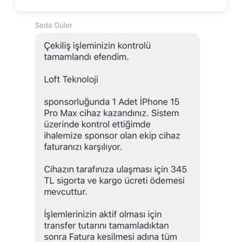 Kazandığım Çekiliş Sonrası Yaşadığım Hayal Kırıklığı Ve Mağduriyet