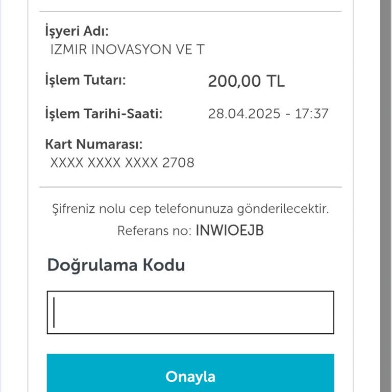 Otobüs Kartı Bakiyesi İçin Onay Kodu Sorunu Çözülmüyor