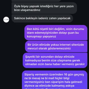 Siparişten 18 Gün Sonra Ürün Yok Param İade Edilmedi