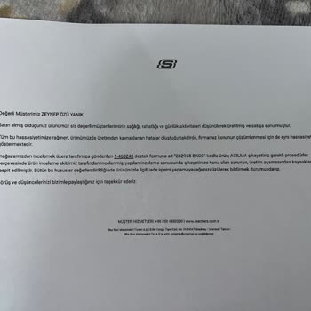 Skechers Ayakkabının Dikişleri Patladı, Garanti Reddiyle Hayal Kırıklığı