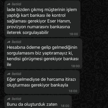 İade Ücretim Bir Buçuk Aydır Yatırılmadı, Mağduriyetim Sürüyor