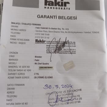 Fakir Robotum 1 Yıl İçinde 3 Kez Bozuldu, Tamir Sonrası Da Sorun Devam Etti