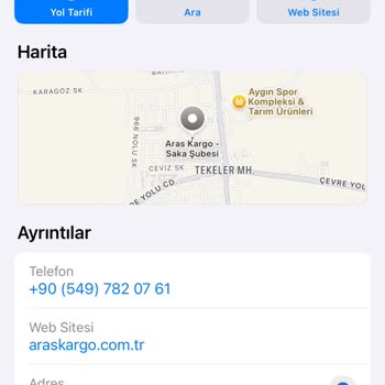 Aras Kargo Saka Şubesi'nde İletişim Ve Teslimat Sorunları