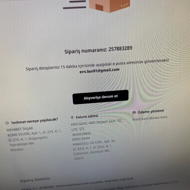 Teslim Edilmeyen Çamaşır Makinesiyle Oyalandım, Siparişim Geri Gönderildi!