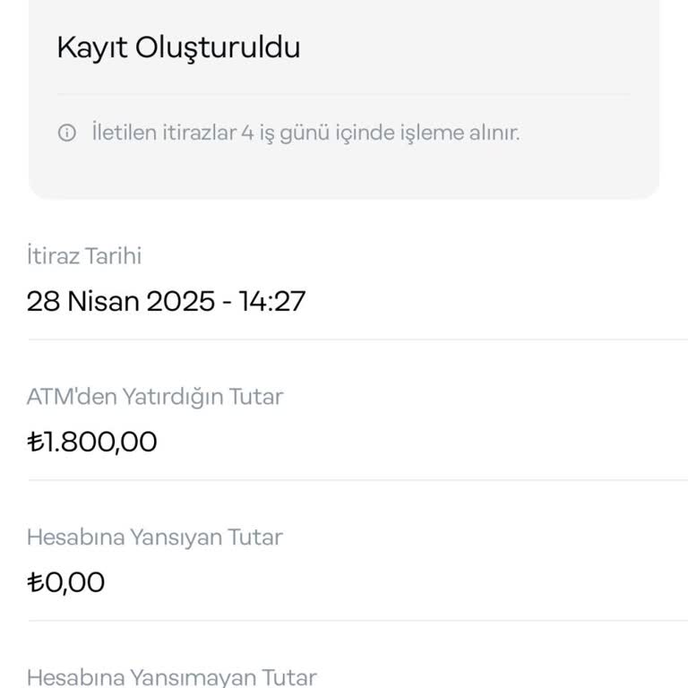 Papara ATM'de Kalan Param İçin Acil Çözüm Bekliyorum