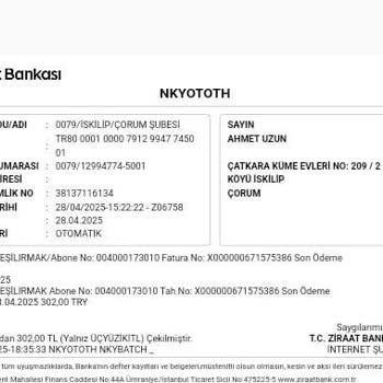 Aynı Fatura İçin İki Kez Ödeme Alındı