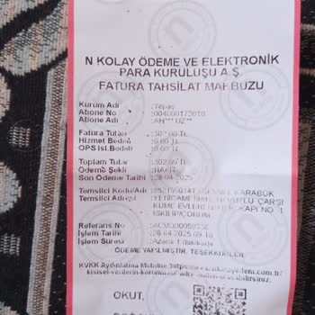 Aynı Fatura İçin İki Kez Ödeme Alındı