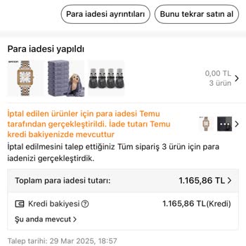 İptal Edilen Siparişin Ücreti Günlerdir İade Edilmedi