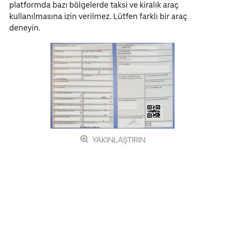 Uber Sürücü Ruhsat Yükleme Sorunu Ve Bilgi Eksikliği