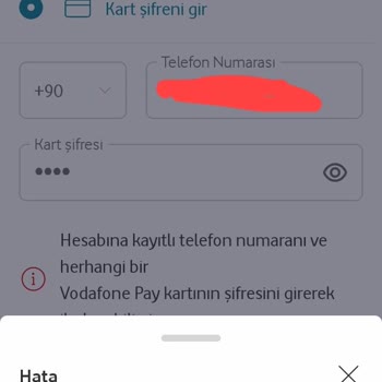 Vodafone Pay Uygulamasına Girişte Çifte Engelle Karşılaşıyorum