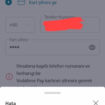 Vodafone Pay Uygulamasına Girişte Çifte Engelle Karşılaşıyorum