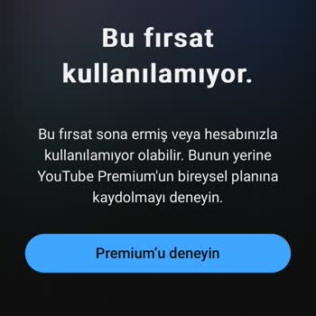 Trendyol GO'dan Kazanılan Youtube Premium Ödülünde Kullanım Sorunu