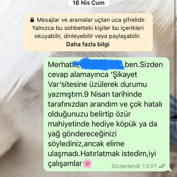 Şikayetimi Sildirdiler, Söz Verdikleri Hediyeyi Göndermediler