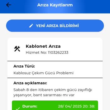 Arıza Kaydı Sonrası Ek Ücret Endişesi Ve Yetersiz Bilgilendirme