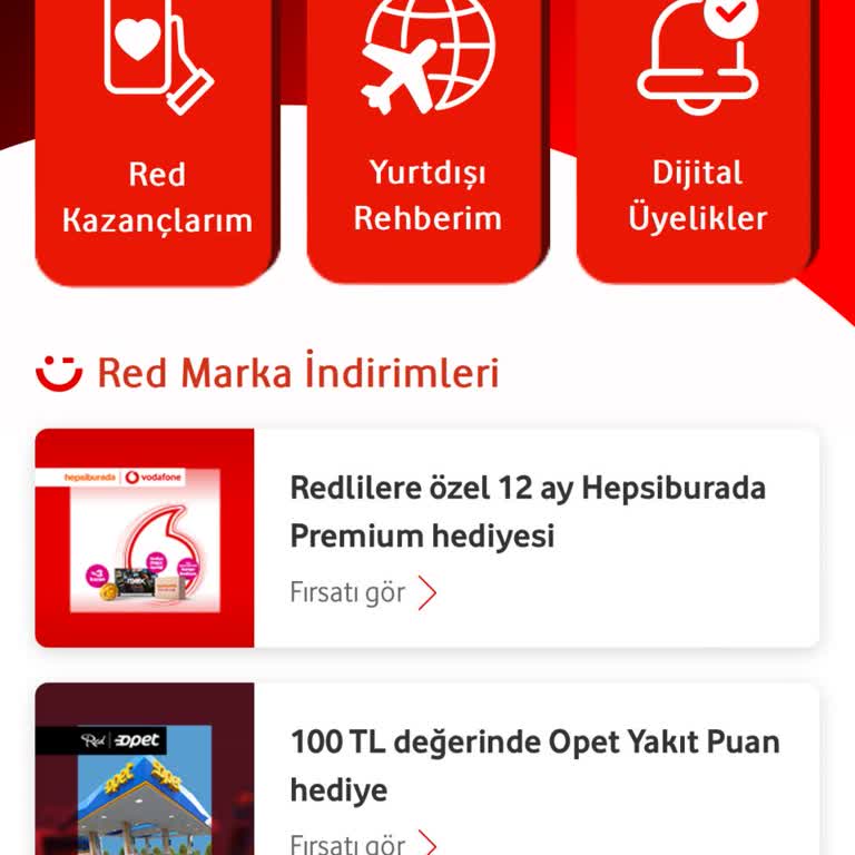 Vodafone Red İspark Hakkım Eksik Verildi Mağduriyet Yaşadım