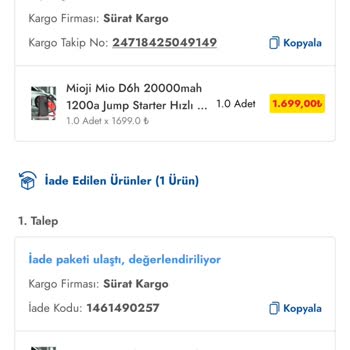 İade Sürecinde Uzayan Bekleyiş Ve İlgisiz Müşteri Hizmetleri