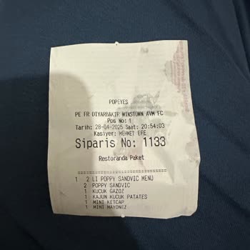Popeyes Menüde Sürekli Yanlış Ürün Sorunu