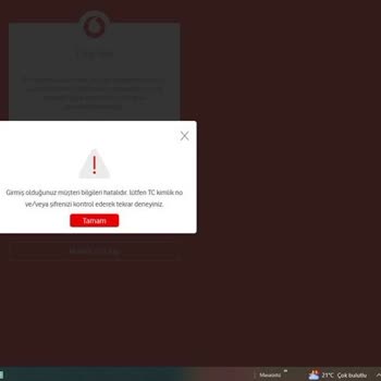 Vodafone Şikayet Sistemi Sürekli Hata Veriyor, Sorunlar Giderilmiyor