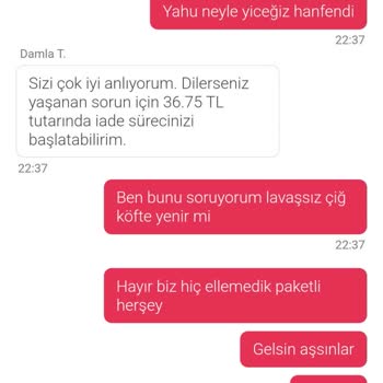Eksik Ürün Ve Yetersiz Çözüm: Lavaşsız Çiğ Köfte Mağduriyeti
