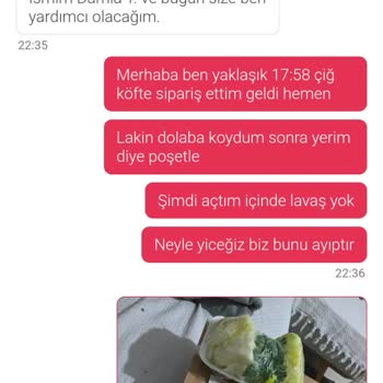 Eksik Ürün Ve Yetersiz Çözüm: Lavaşsız Çiğ Köfte Mağduriyeti