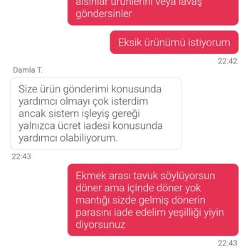 Eksik Ürün Ve Yetersiz Çözüm: Lavaşsız Çiğ Köfte Mağduriyeti