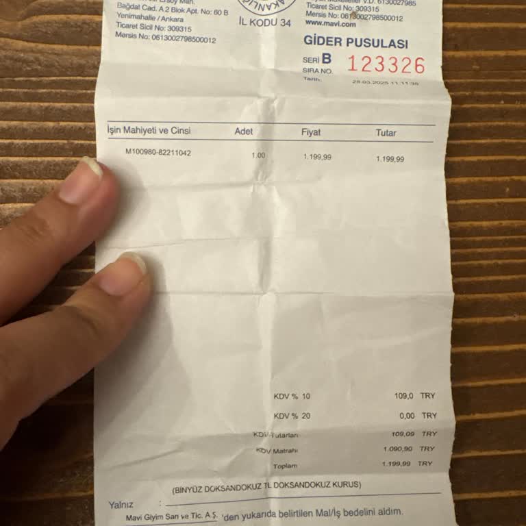 Gider Pusulası İle İşlem Yapılamadı, Alışveriş Çeki Verilmedi