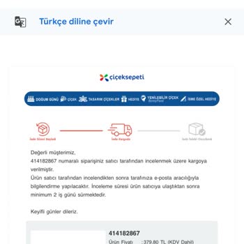 Çiçek Sepeti Yanlış Ürün Gönderildi, İade Sürecinde Hiçbir Destek Verilmedi