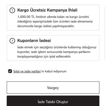 Dagi Online İade İşleminde Kod Sorunu Ve Hata Mesajı