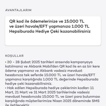 Kampanya Şartlarını Yerine Getirmeme Rağmen Hediye Çekim Gönderilmedi