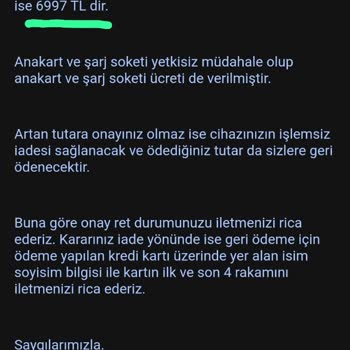 KVK Teknik Serviste Ödeme Sorunu Ve İletişim Eksikliği