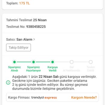 Trendyol Siparişim Teslim Edilmeden İade Edildi, Fiyat Farkı Mağduriyeti Yaşıyorum