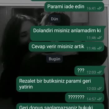 Değişim İçin Gönderdiğim Pantolon Ve Param Hakkında 20 Gündür Bilgi Alamıyorum