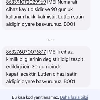 Kayıt Dışı IMEI İle Satılan Telefon Ve İade Sorunu