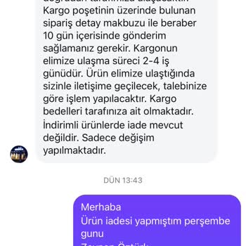 İade Sonrası İletişim Tamamen Kesildi