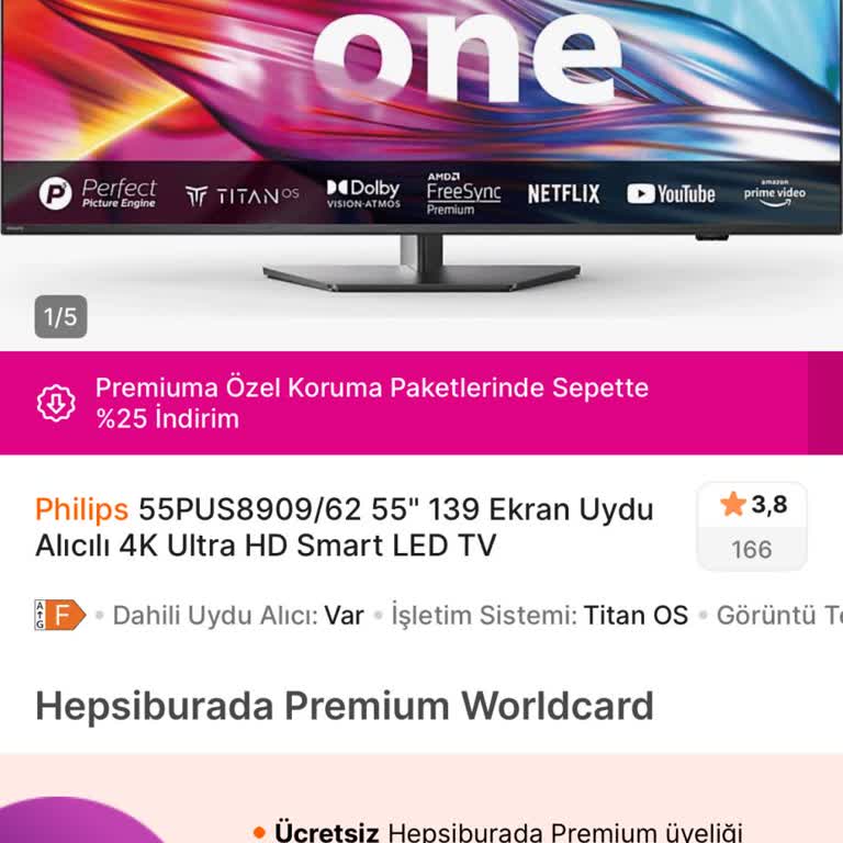 Sistem Hatası Nedeniyle TV Satın Alamadım Fiyat Değişti