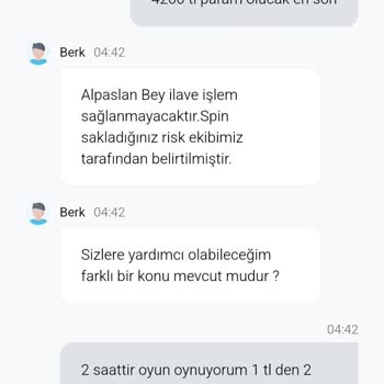 Kazancımın Ve Yatırdığım Paranın Ödenmemesi Hakkında Şikayet