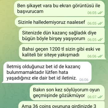 Kazandığım Tutar Bakiyeme Eklenmedi, Destek Çözüm Sunmadı