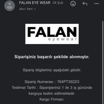 Falan Eyewear Ücret İadesi Yapılmıyor, İletişim Tamamen Kesildi