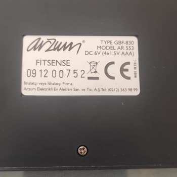 Arzum Baskülün Plastik Ayağı Parçalandı Yedek Parça Yok Tamir Edilmiyor