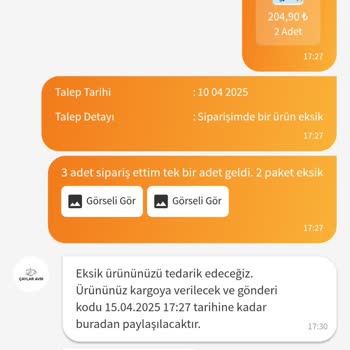 Trendyoldan Eksik Ürün Teslimatı Ve Para İadesi Sorunu