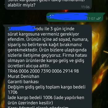 İade İçin Ekstra Kargo Ücreti Ve Kalitesiz Ürün Mağduriyeti