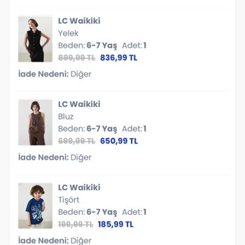 LCW Siparişim Teslim Edilmedi, Param İade Edilmiyor!