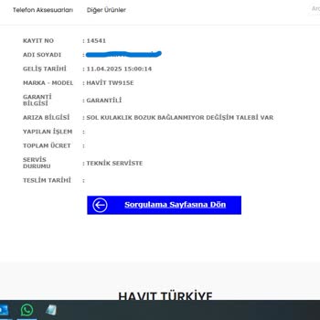 Aynı Arıza İki Kez Tekrarlandı, Acil Değişim Talebim Karşılanmıyor!