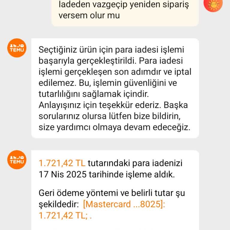 Temu Ve Banka Arasında Kalan Ödemem Hâlâ Hesabıma Geçmedi