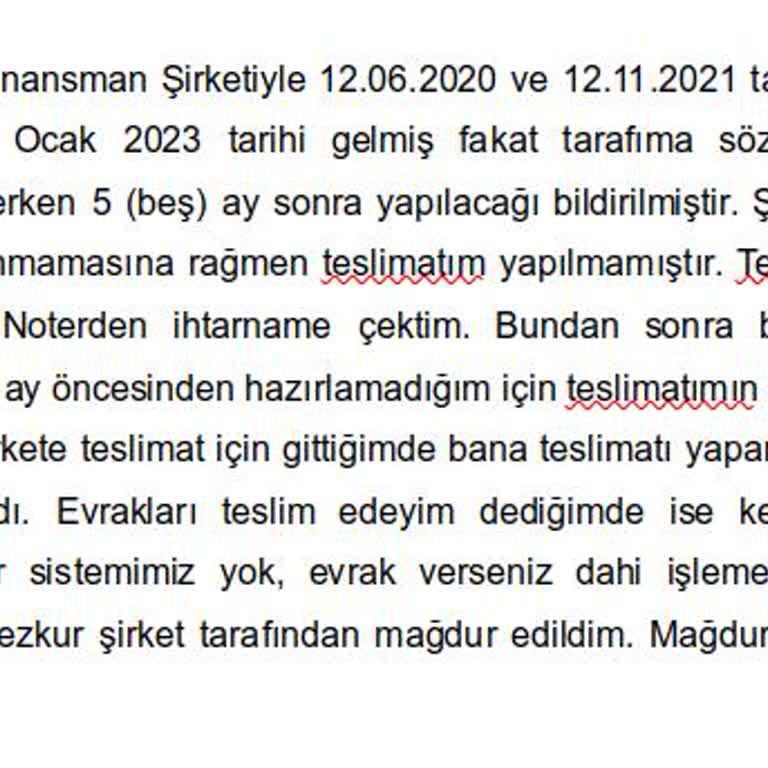 Birevim Teslimatında Gecikme Ve Çalışma Bedeli Sorunu: Ev Hayalimiz Gerçekleşmedi