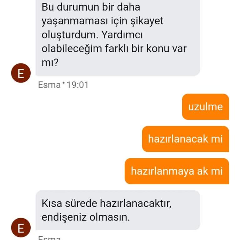 Siparişimin Hazırlanması Gecikti Stokta Olmayan Ürün Satıldı