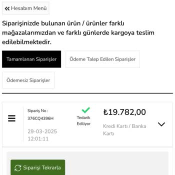 Çetinkaya Siparişim Bir Aydır Kargoya Verilmiyor Mağduriyetim Giderilmiyor