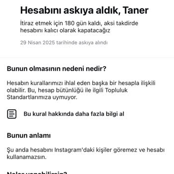 Instagram Hesabımın Haksız Yere Kapatılması Ve Uzayan İnceleme Süreci Hakkında Yardım Talebi