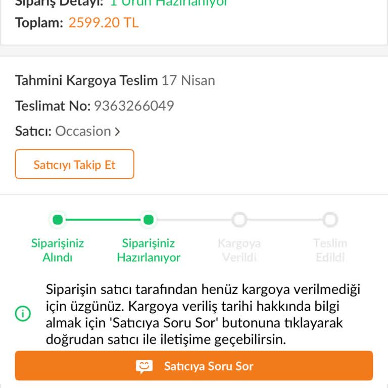 Siparişim Uzun Süre Hazırlanmadı, Müşteri Hizmeti Yetersiz Kaldı